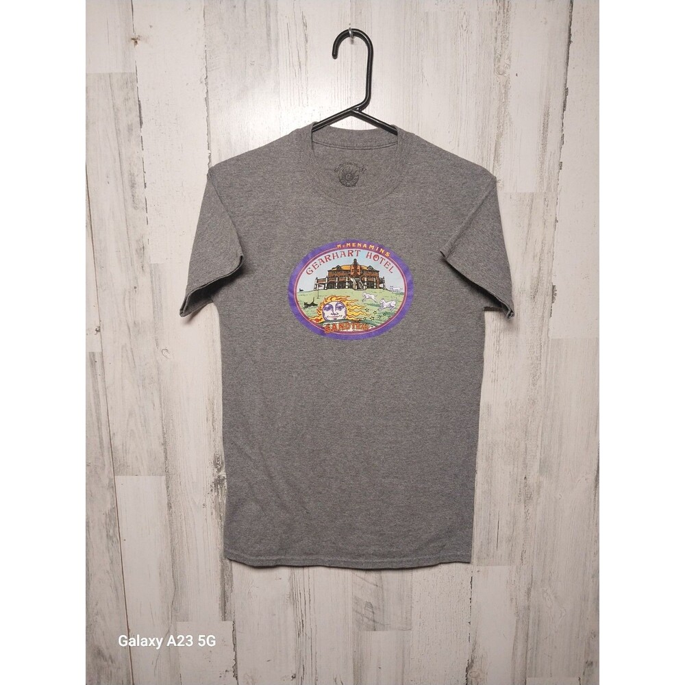 McMenamins Small Gray Gearhart Hotel Short Sleeve Tee